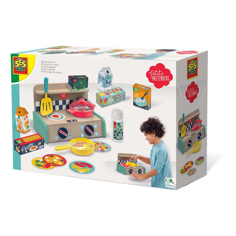 SES CREATIVE Petits Pretenders Children's Kitchen Play Set, Unisex, Three Years and Above, Multi-colour