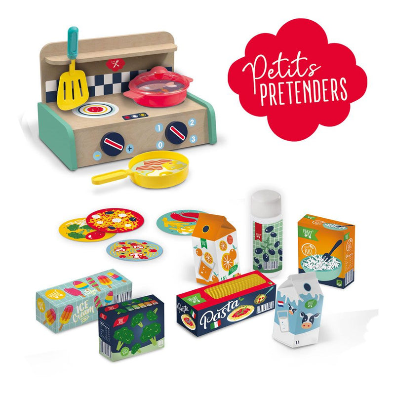 SES CREATIVE Petits Pretenders Children's Kitchen Play Set, Unisex, Three Years and Above, Multi-colour