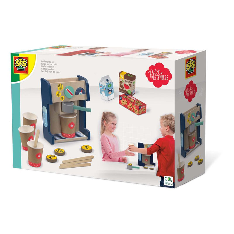 SES CREATIVE Petits Pretenders Children's Coffee Play Set, Unisex, Three Years and Above, Multi-colour