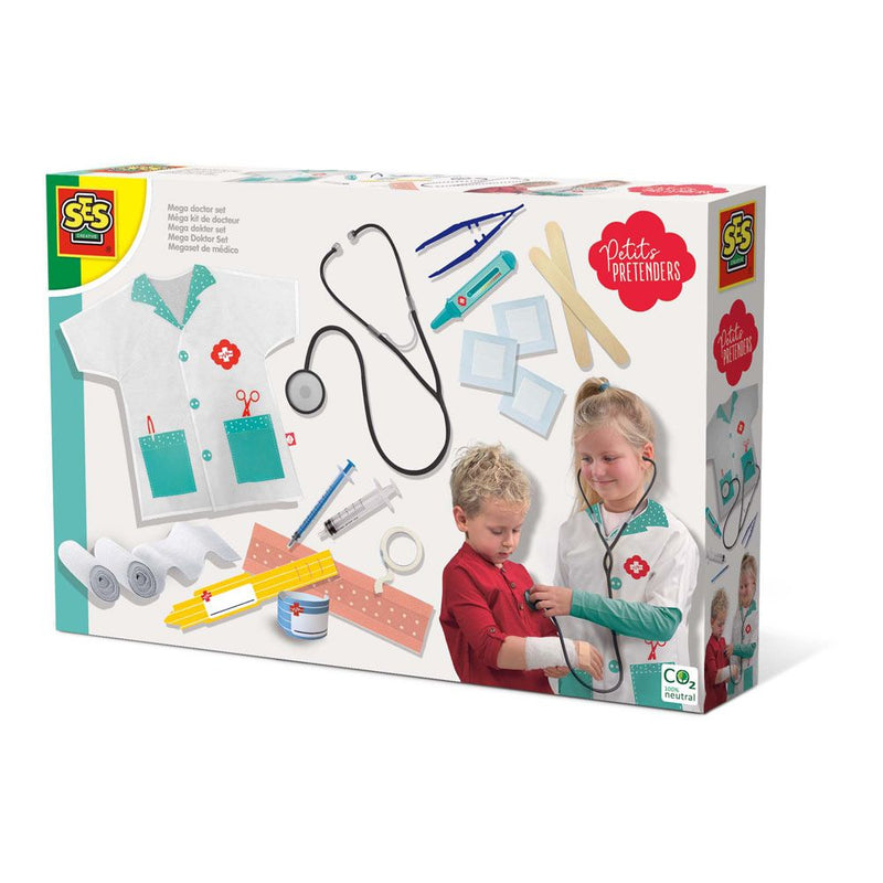 SES CREATIVE Petits Pretenders Children's Mega Doctor Set, Unisex, Three Years and Above, Multi-colour