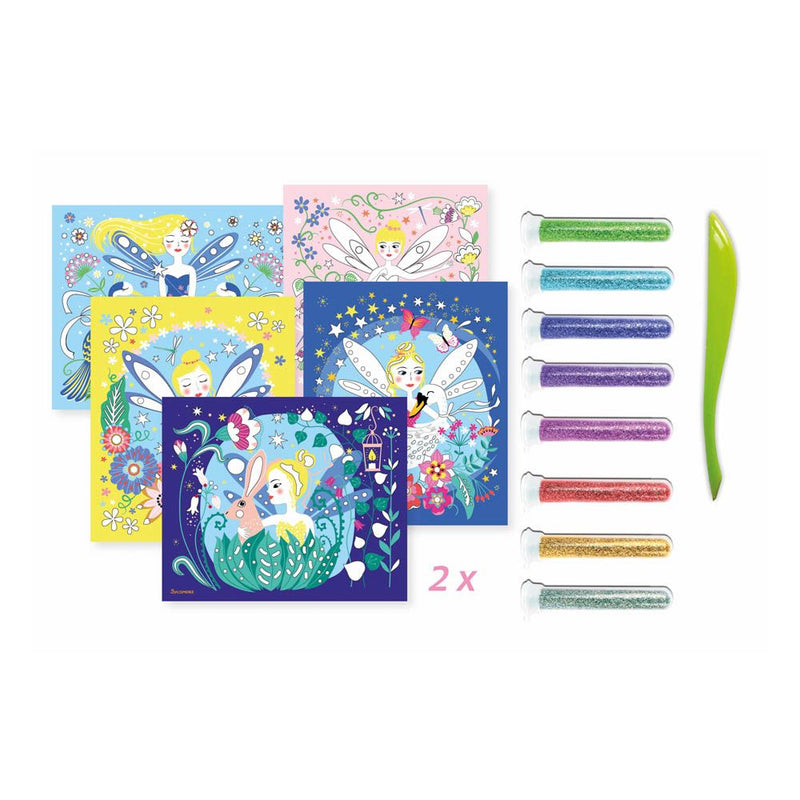 SYCOMORE Artissimo Children's Glitter Boards Fairy's, Unisex, 4 Years or Above, Multi-colour