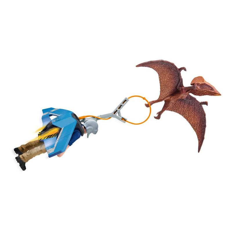SCHLEICH Dinosaur Jetpack Chase Toy Figure Set, Unisex, 4 to 10 Years, Multi-colour