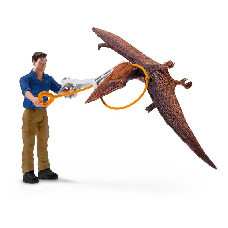SCHLEICH Dinosaur Jetpack Chase Toy Figure Set, Unisex, 4 to 10 Years, Multi-colour