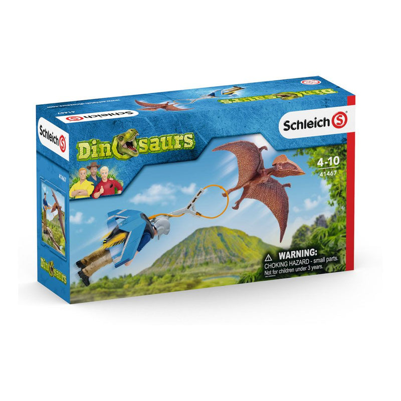 SCHLEICH Dinosaur Jetpack Chase Toy Figure Set, Unisex, 4 to 10 Years, Multi-colour