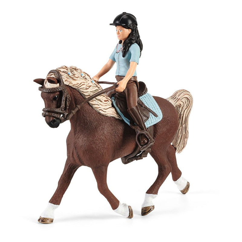SCHLEICH Horse Club Washing Area with Horse Club Emily & Luna Toy Playset, Unisex, 5 to 12 Years, Multi-colour
