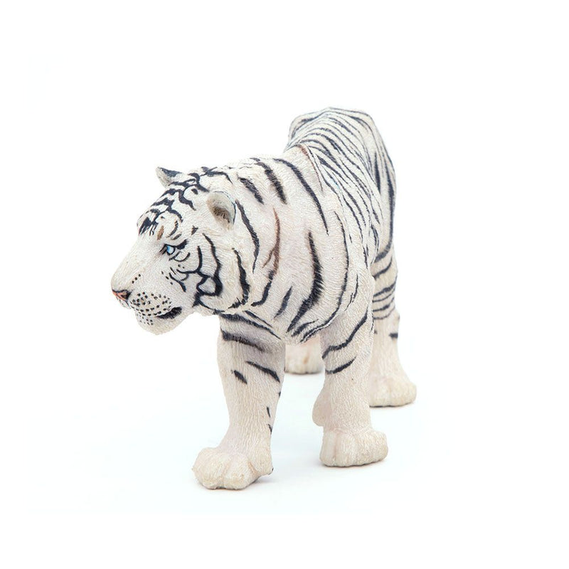 PAPO Wild Animal Kingdom White Tiger Toy Figure, Three Years or Above, White/Black