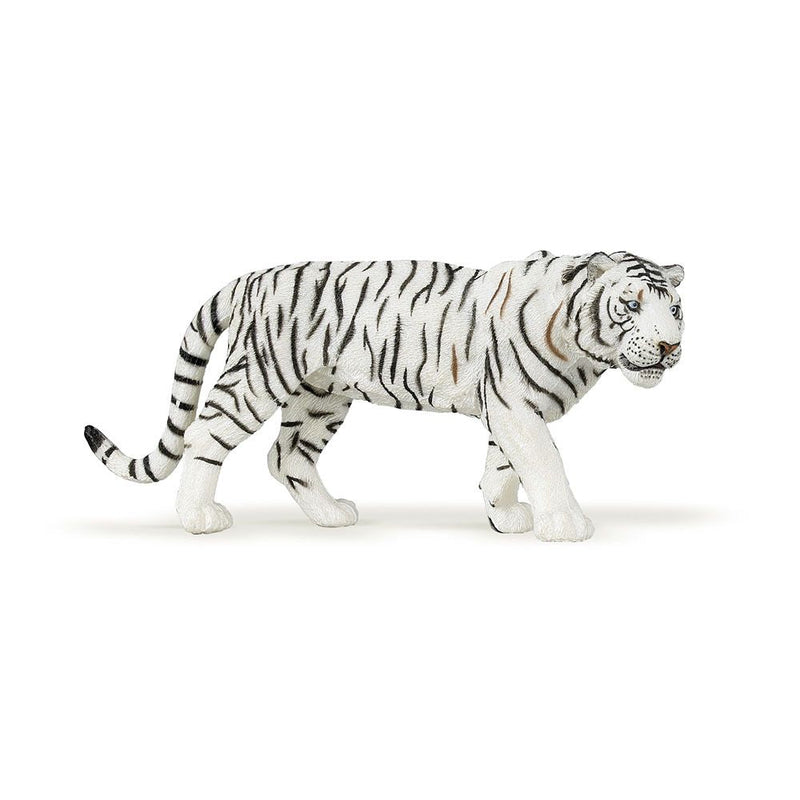 PAPO Wild Animal Kingdom White Tiger Toy Figure, Three Years or Above, White/Black