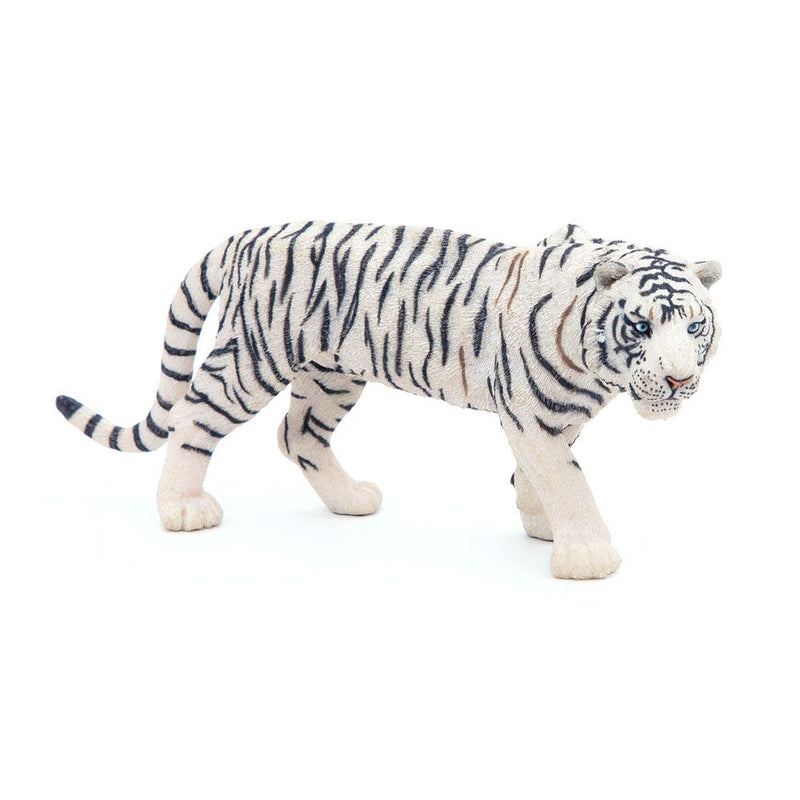 PAPO Wild Animal Kingdom White Tiger Toy Figure, Three Years or Above, White/Black