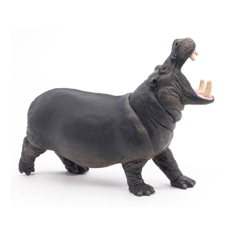 PAPO Wild Animal Kingdom Hippopotamus Toy Figure, Three Years or Above, Grey