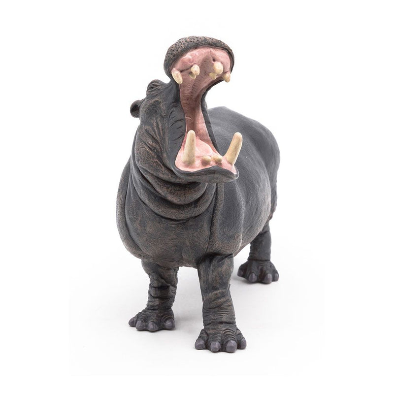 PAPO Wild Animal Kingdom Hippopotamus Toy Figure, Three Years or Above, Grey
