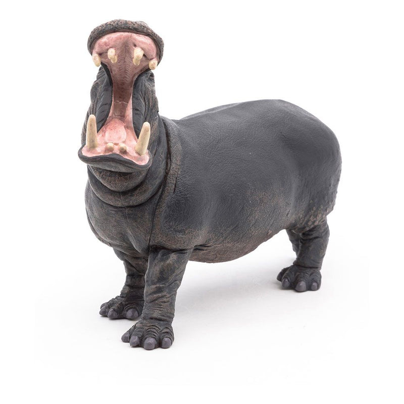 PAPO Wild Animal Kingdom Hippopotamus Toy Figure, Three Years or Above, Grey