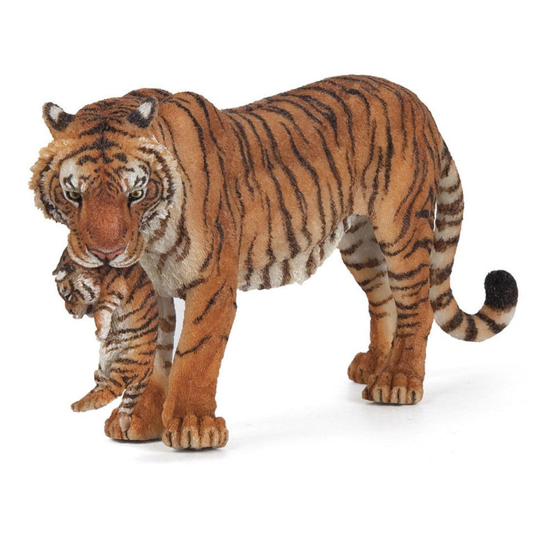PAPO Wild Animal Kingdom Tigress with Cub Toy Figure, Three Years or Above, Multi-colour