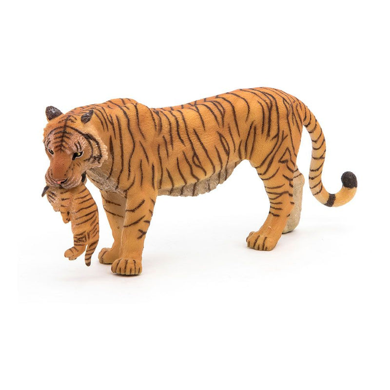 PAPO Wild Animal Kingdom Tigress with Cub Toy Figure, Three Years or Above, Multi-colour