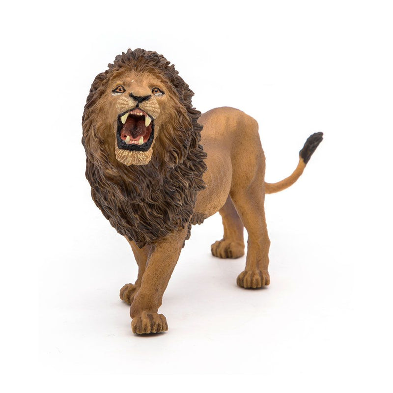 PAPO Wild Animal Kingdom Roaring Lion Toy Figure, Three Years or Above, Tan/Brown