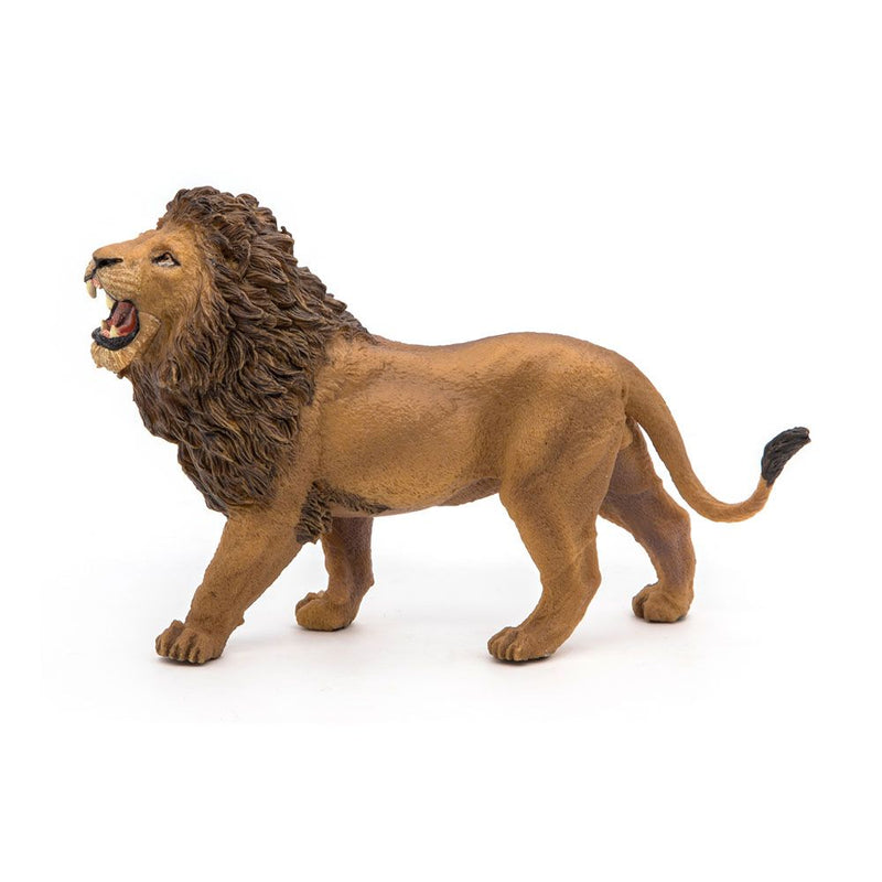 PAPO Wild Animal Kingdom Roaring Lion Toy Figure, Three Years or Above, Tan/Brown
