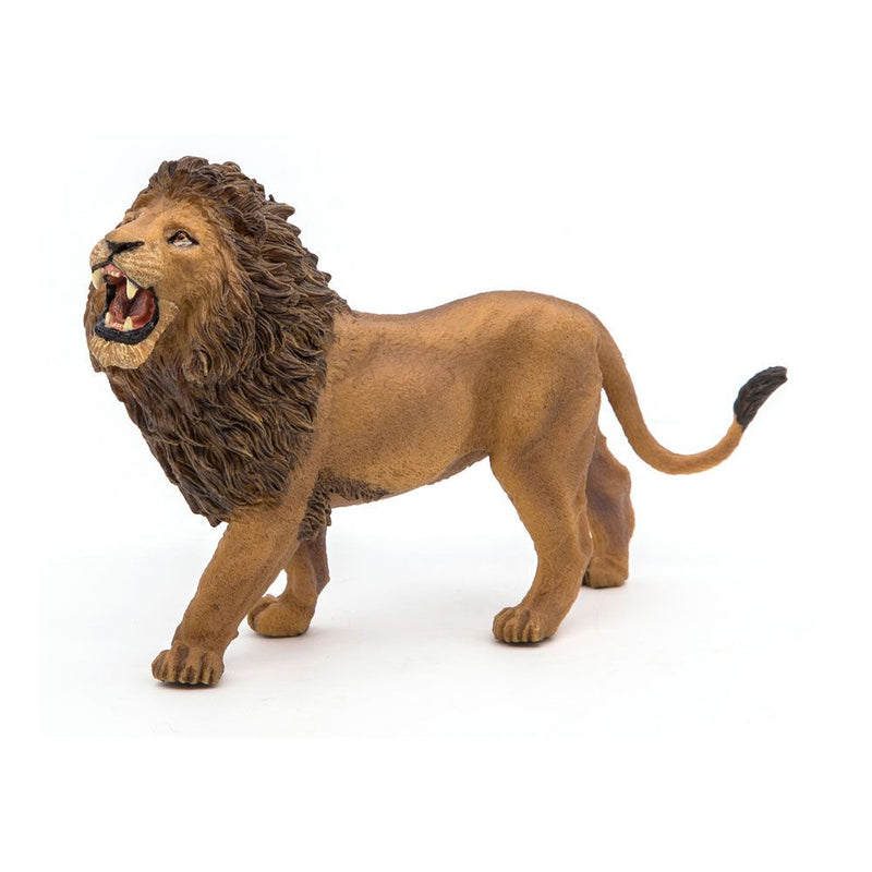 PAPO Wild Animal Kingdom Roaring Lion Toy Figure, Three Years or Above, Tan/Brown