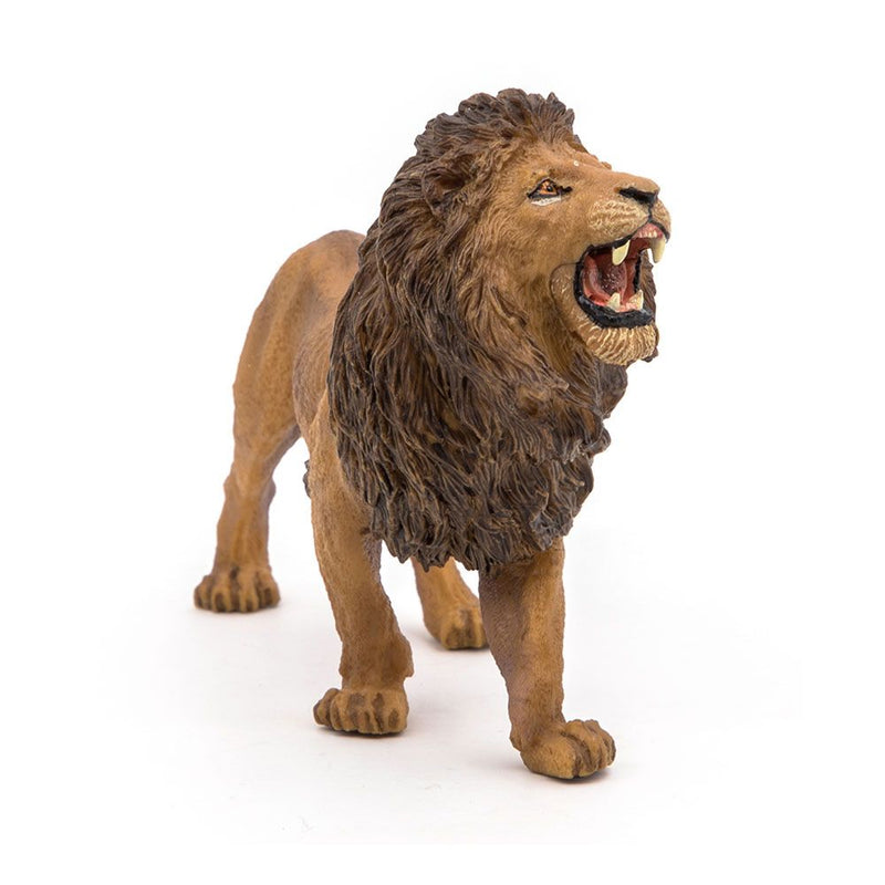 PAPO Wild Animal Kingdom Roaring Lion Toy Figure, Three Years or Above, Tan/Brown