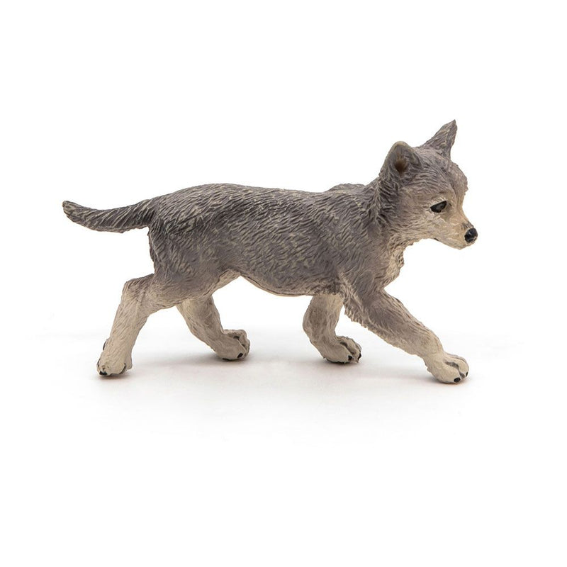 PAPO Wild Animal Kingdom Wolf Cub Toy Figure, 10 Months or Above, Brown