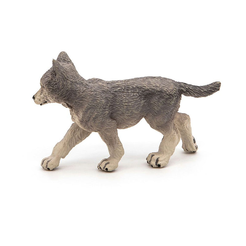PAPO Wild Animal Kingdom Wolf Cub Toy Figure, 10 Months or Above, Brown