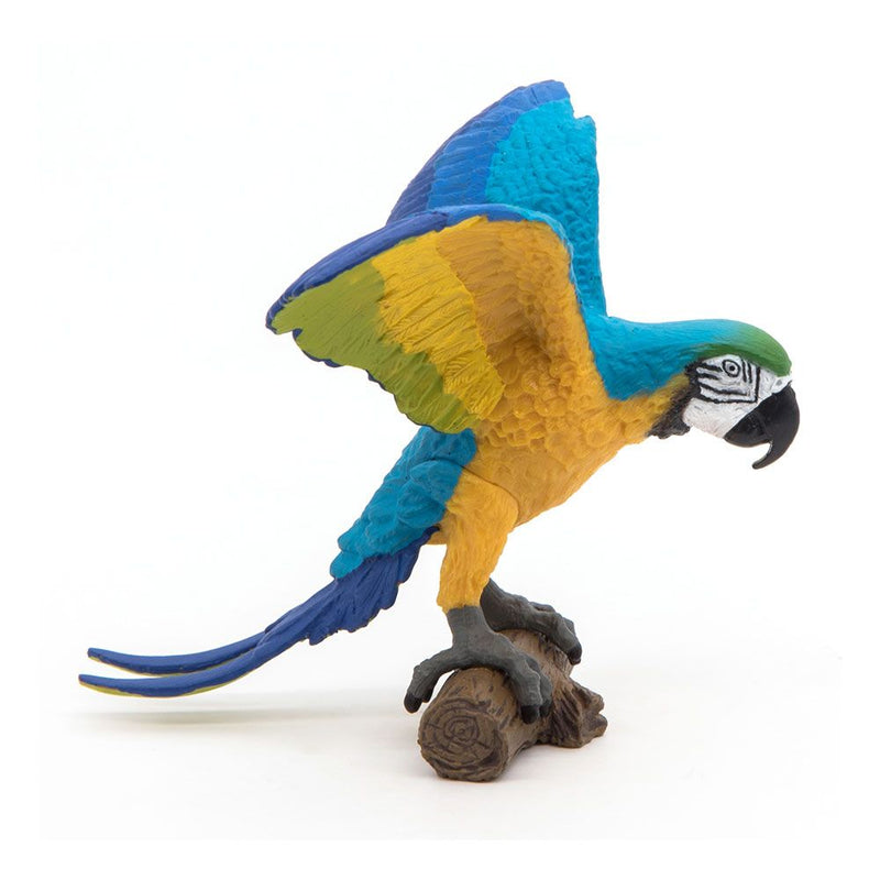 PAPO Wild Animal Kingdom Blue Ara Parrot Toy Figure, Three Years or Above, Multi-colour