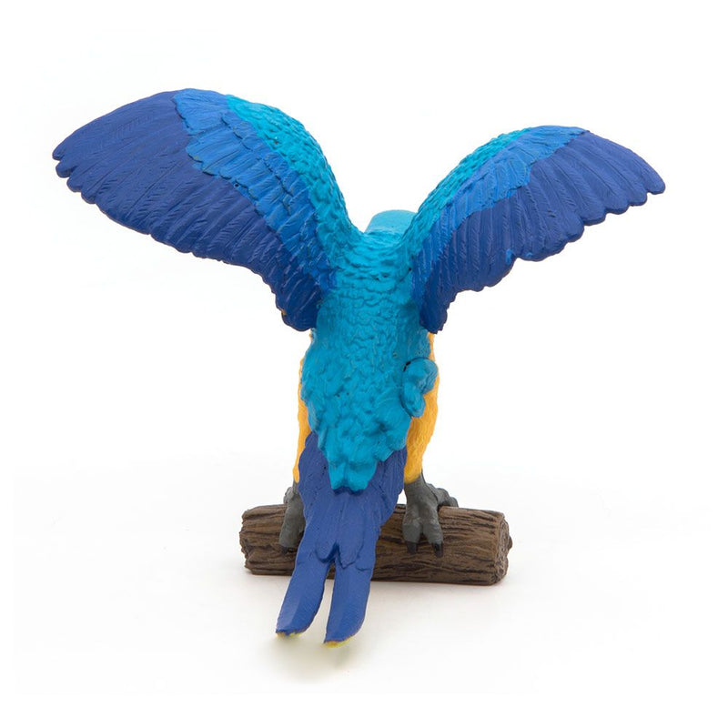 PAPO Wild Animal Kingdom Blue Ara Parrot Toy Figure, Three Years or Above, Multi-colour