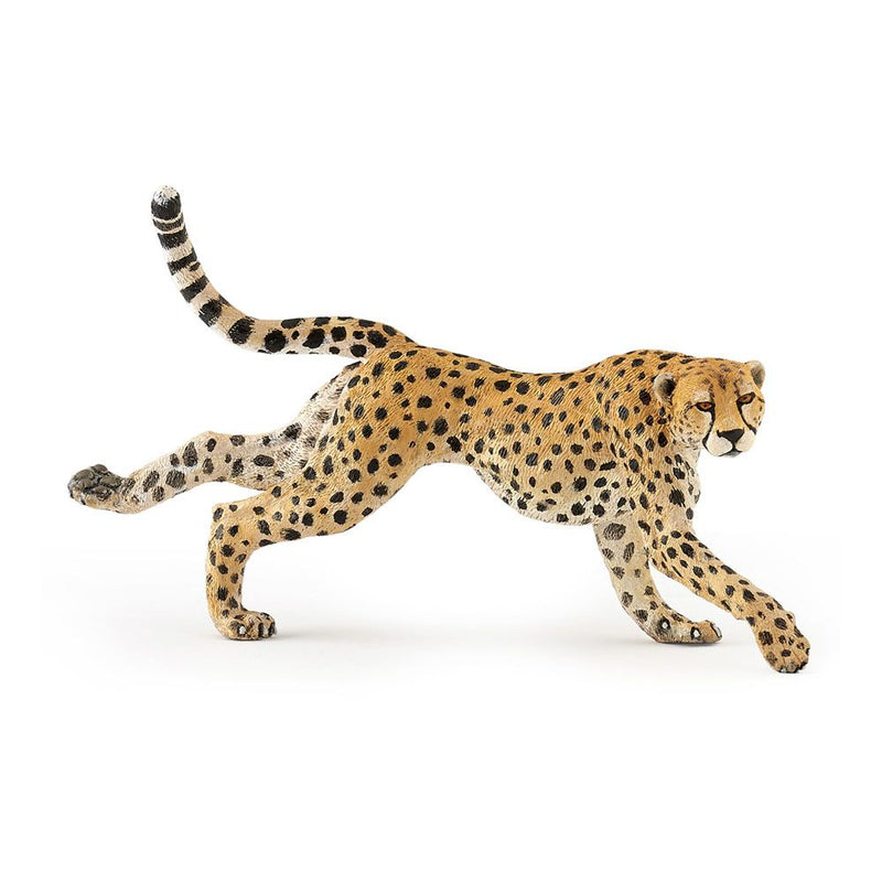 PAPO Wild Animal Kingdom Running Cheetah Toy Figure, Three Years or Above, Tan/Black