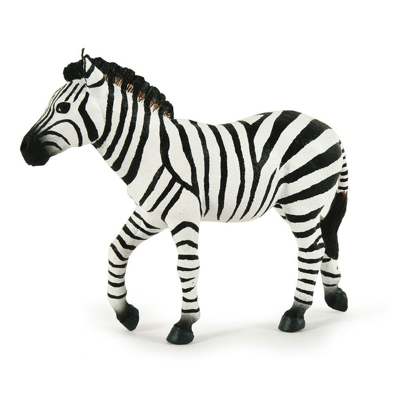 PAPO Wild Animal Kingdom Male Zebra Toy Figure, Three Years or Above, White/Black