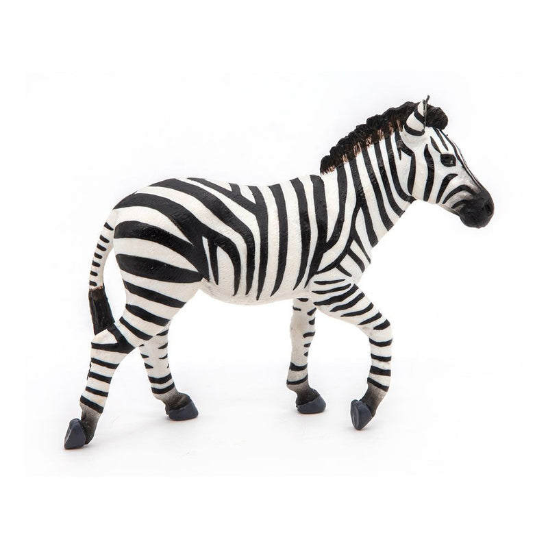 PAPO Wild Animal Kingdom Male Zebra Toy Figure, Three Years or Above, White/Black