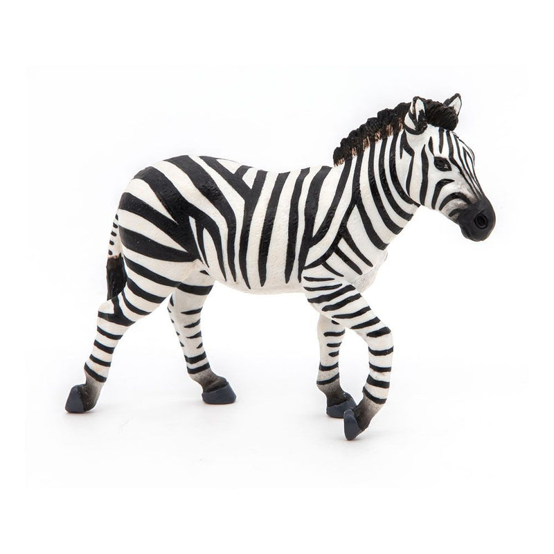 PAPO Wild Animal Kingdom Male Zebra Toy Figure, Three Years or Above, White/Black