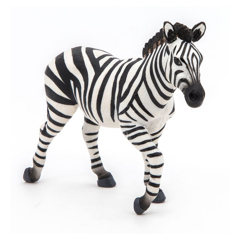 PAPO Wild Animal Kingdom Male Zebra Toy Figure, Three Years or Above, White/Black