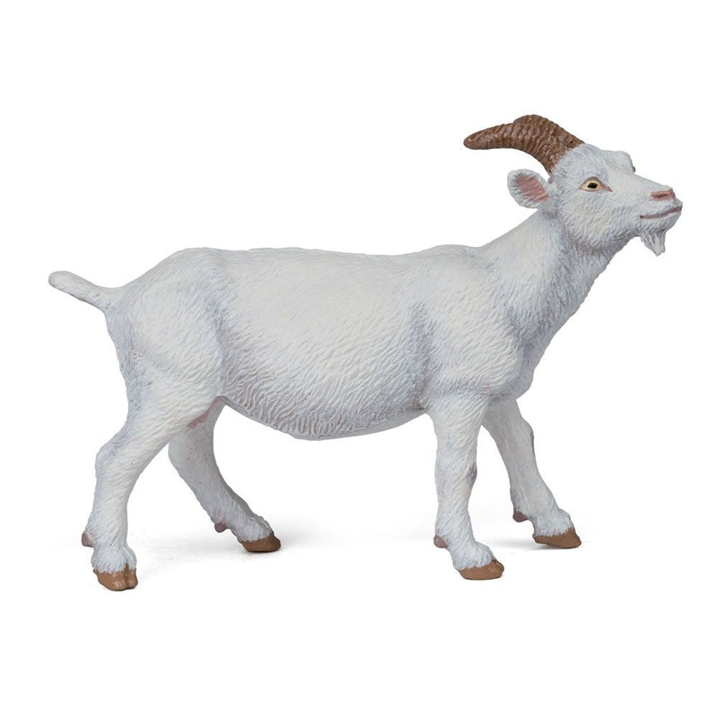 PAPO Farmyard Friends White Nanny Goat Toy Figure, Three Years or Above, White