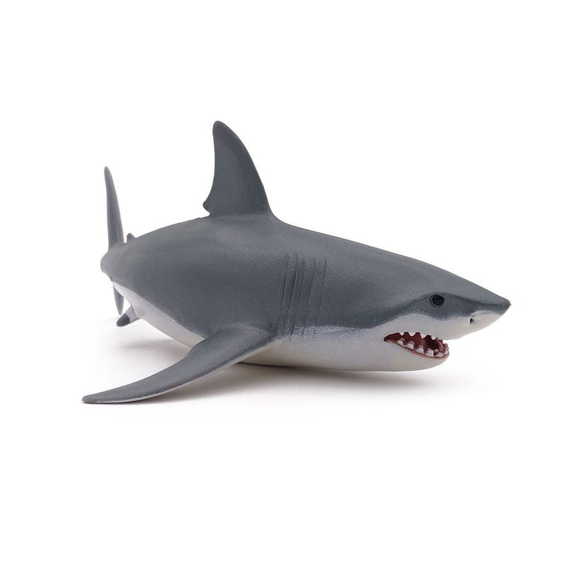 PAPO Marine Life White Shark Toy Figure, Three Years or Above, Grey