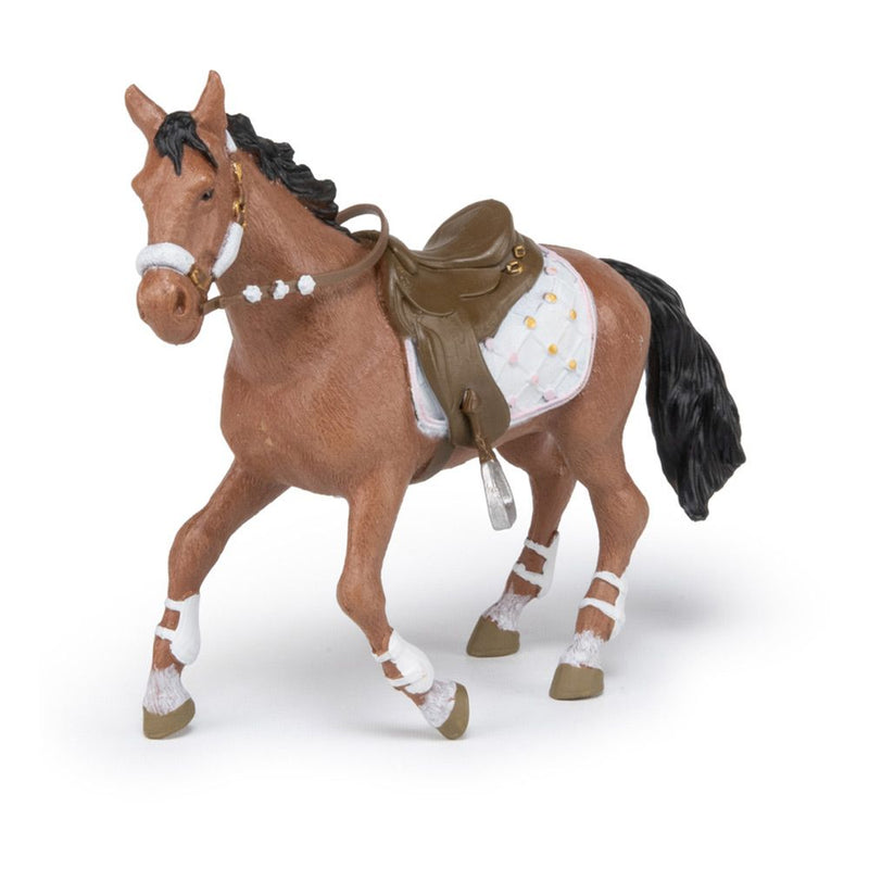 PAPO Horse and Ponies Winter Riding Girl Horse Toy Figure, Three Years or Above, Multi-colour