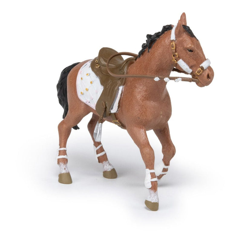 PAPO Horse and Ponies Winter Riding Girl Horse Toy Figure, Three Years or Above, Multi-colour