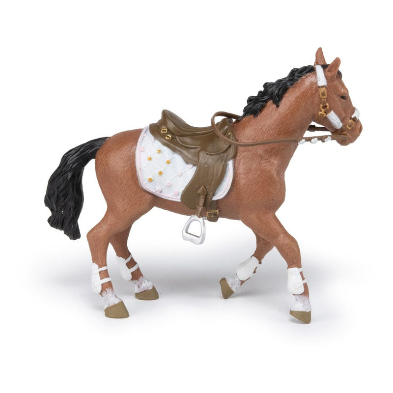 PAPO Horse and Ponies Winter Riding Girl Horse Toy Figure, Three Years or Above, Multi-colour