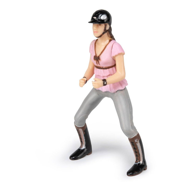 PAPO Horse and Ponies Trendy Riding Girl Pink Toy Figure, Three Years or Above, Multi-colour