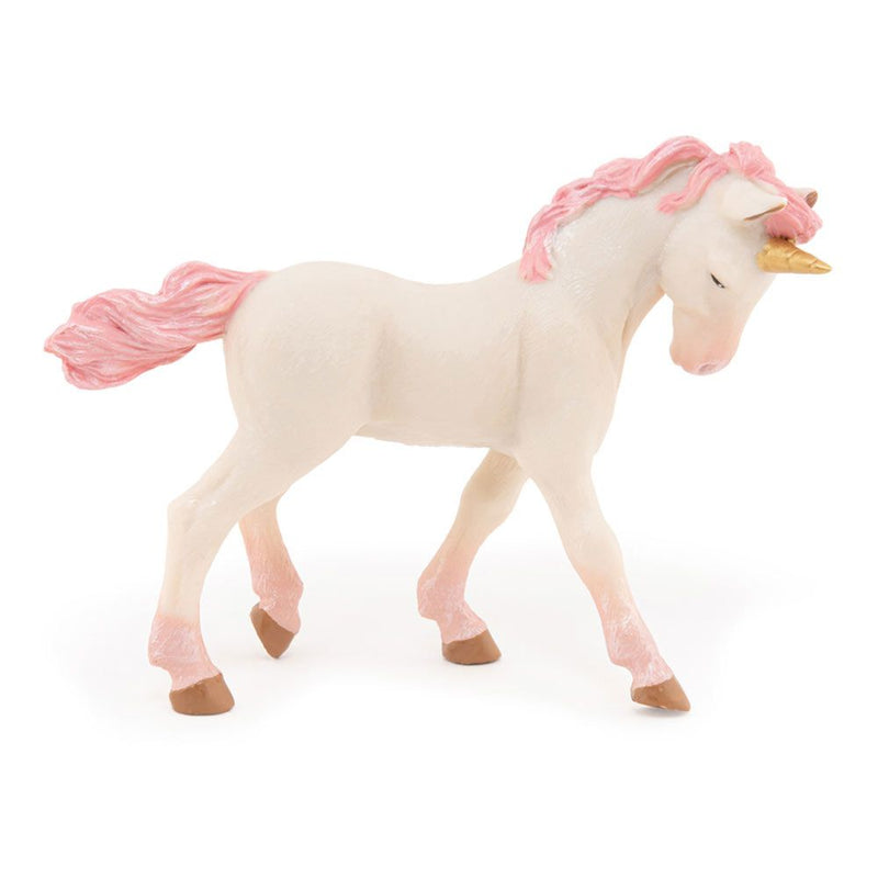 PAPO The Enchanted World Young Unicorn Toy Figure, Three Years or Above, White/Pink
