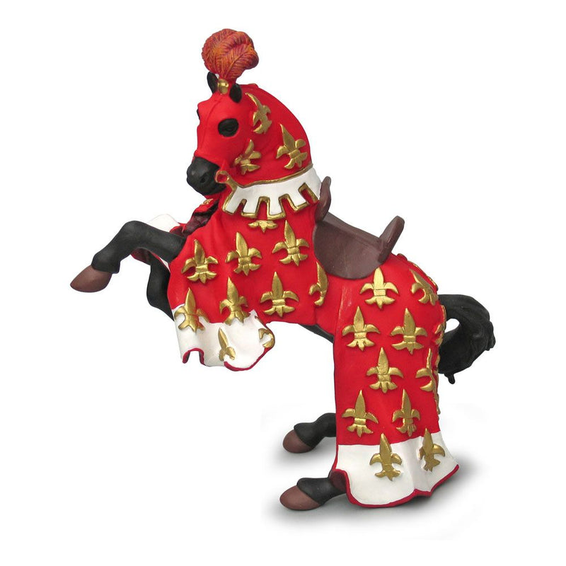 PAPO Fantasy World Red Prince Philip's Horse Toy Figure, Three Years or Above, Red/Brown