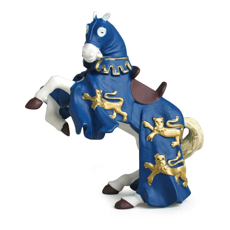 PAPO Fantasy World Blue King Richard's Horse Toy Figure, Three Years or Above, Blue/White