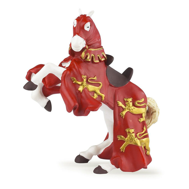 PAPO Fantasy World Red King Richard's Horse Toy Figure, Three Years or Above, White/Red