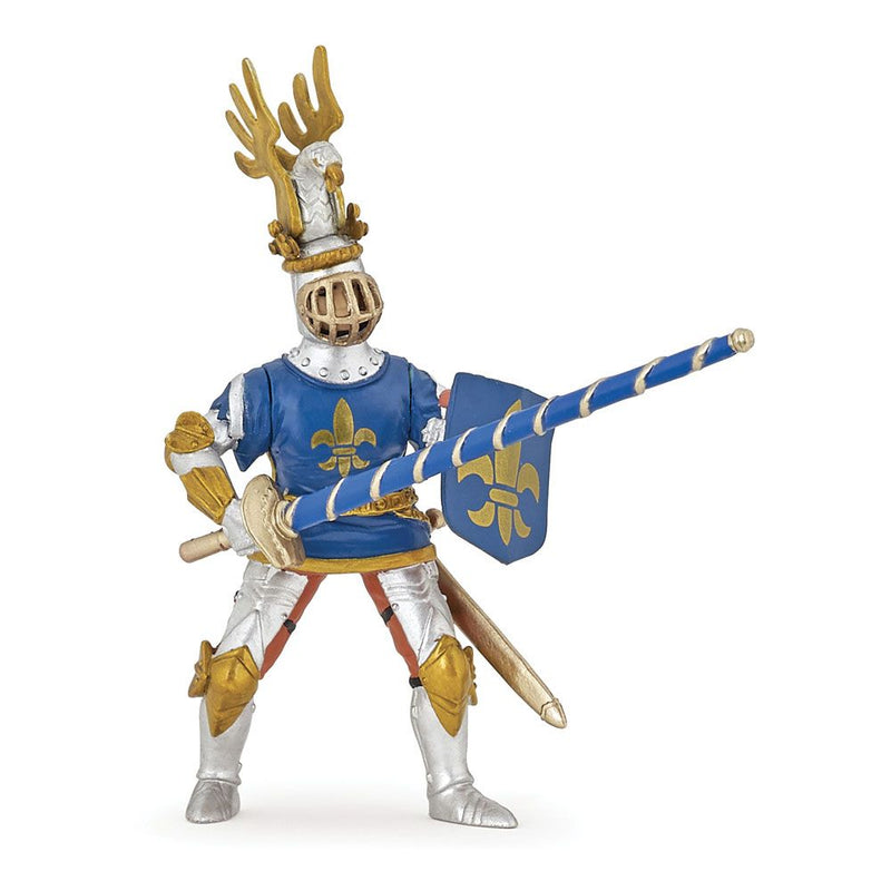 PAPO Fantasy World Blue Knight Fleur de Lys Toy Figure, Three Years or Above, Silver/Blue