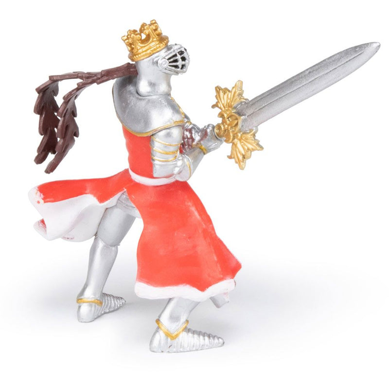 PAPO Fantasy World Dragon King with Sword Toy Figure, Three Years or Above, Silver/Red