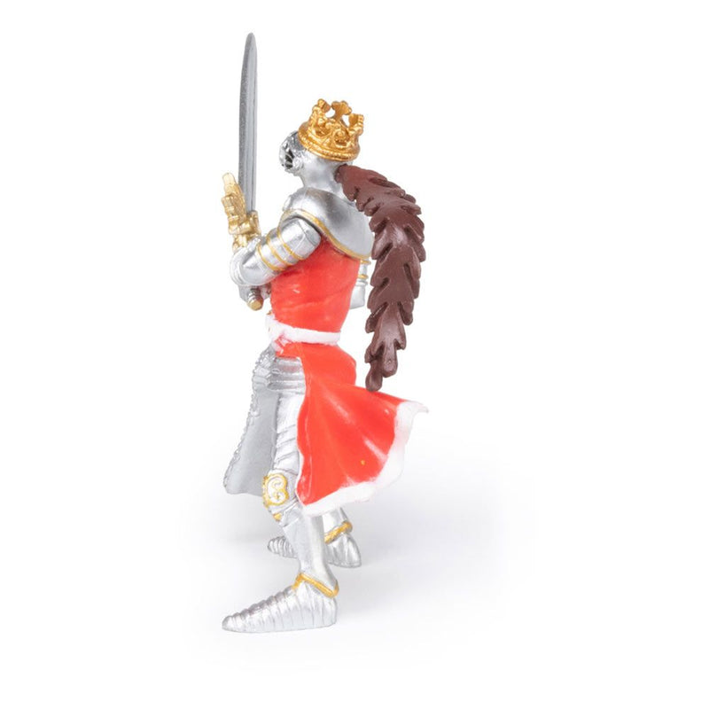 PAPO Fantasy World Dragon King with Sword Toy Figure, Three Years or Above, Silver/Red