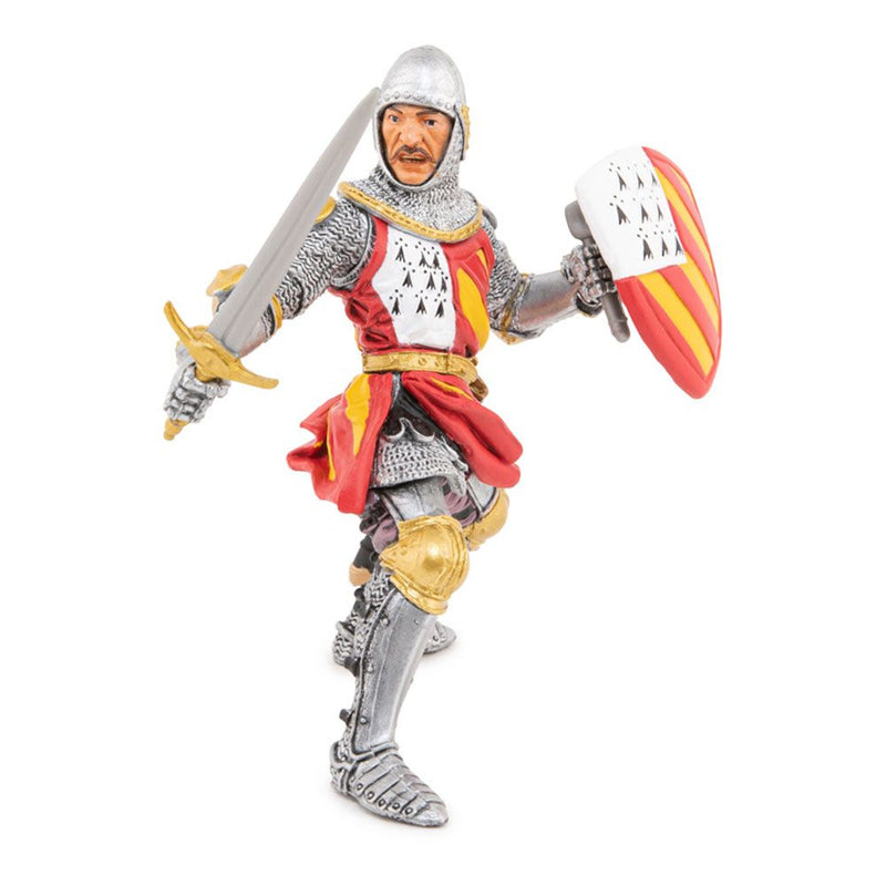 PAPO Fantasy World Tournament Knight Toy Figure, Three Years or Above, Silver/Red