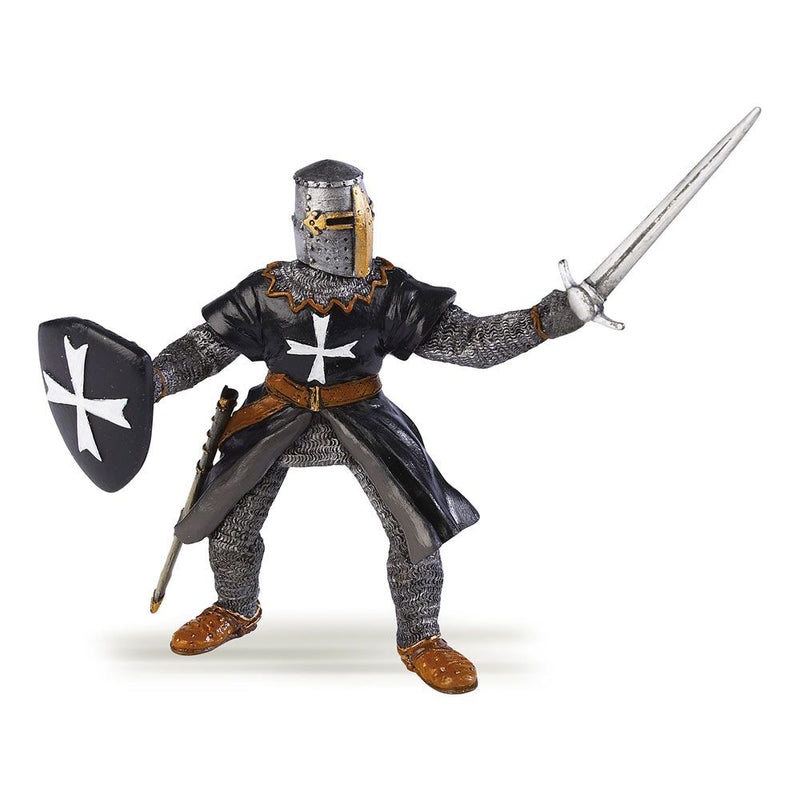 PAPO Fantasy World Hospitaller Knight with Sword Toy Figure, Three Years or Above, Black
