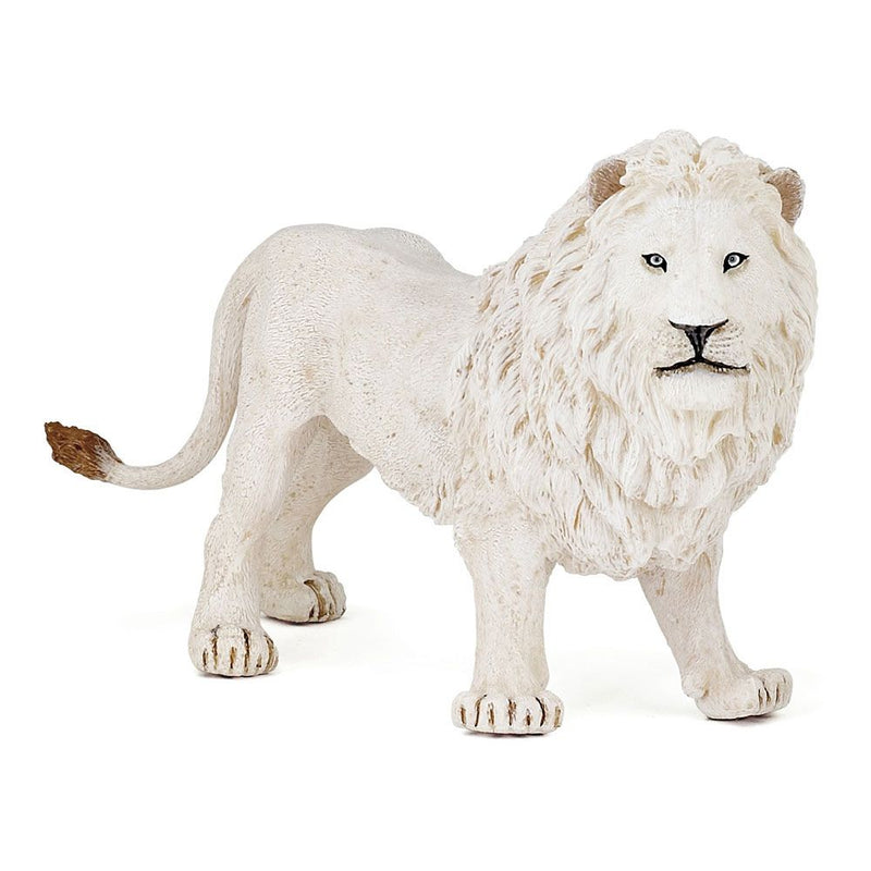 PAPO Wild Animal Kingdom White Lion Toy Figure, Three Years or Above, White