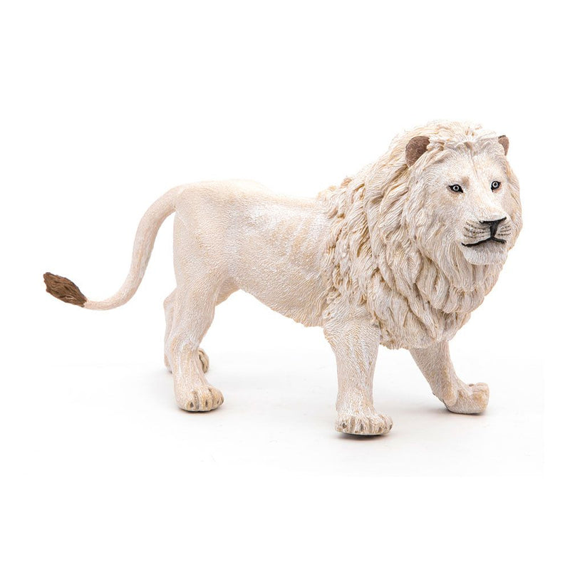 PAPO Wild Animal Kingdom White Lion Toy Figure, Three Years or Above, White