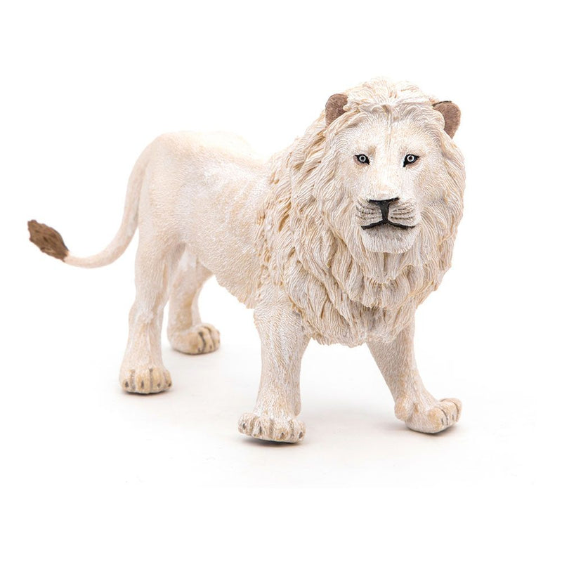 PAPO Wild Animal Kingdom White Lion Toy Figure, Three Years or Above, White