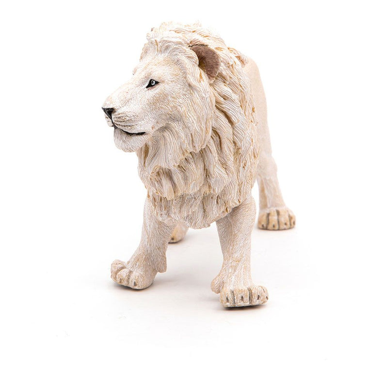 PAPO Wild Animal Kingdom White Lion Toy Figure, Three Years or Above, White