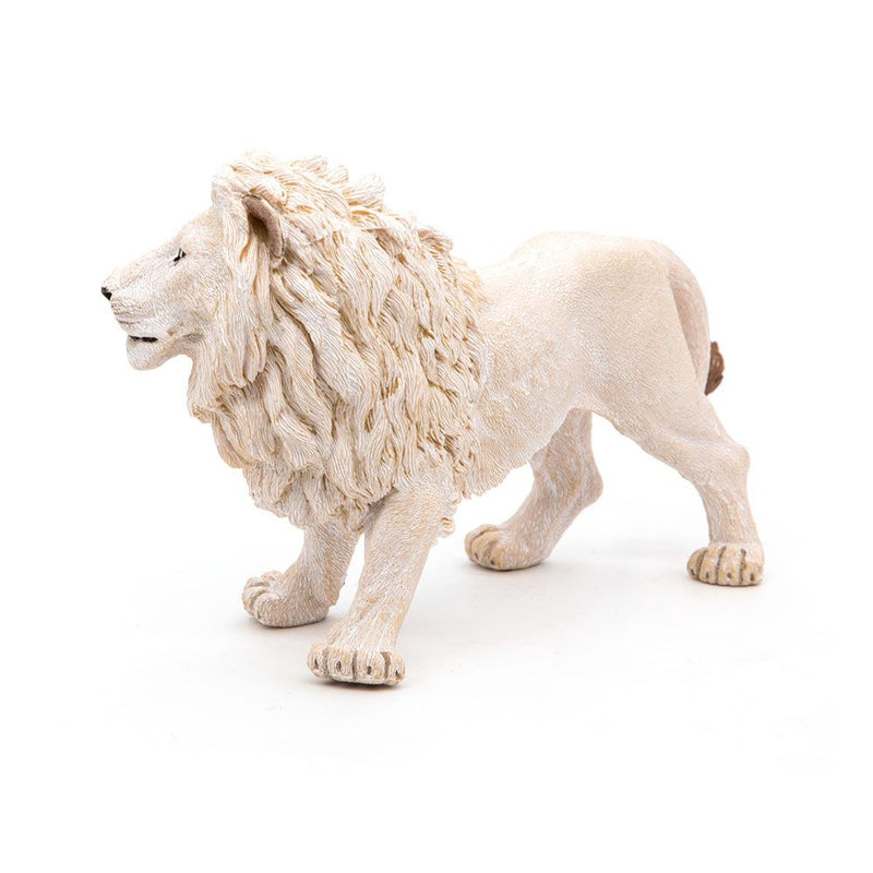 PAPO Wild Animal Kingdom White Lion Toy Figure, Three Years or Above, White